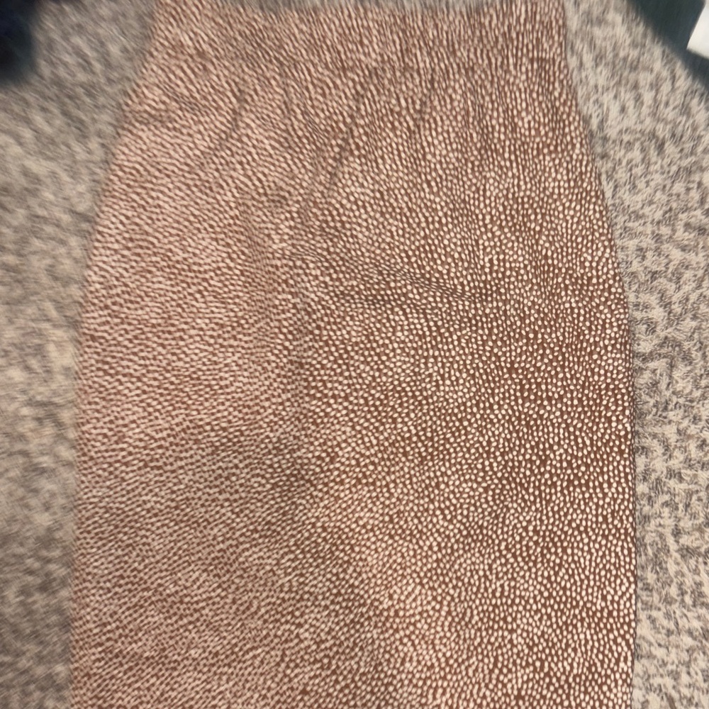 J. Crew Brown Textured Midi Skirt